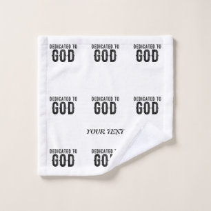 DÉDIÉ À DIEU PERSONNALISABLE COOL TEXTE NOIR