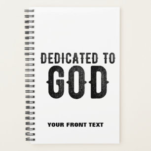 DÉDIÉ À DIEU PERSONNALISABLE COOL TEXTE NOIR