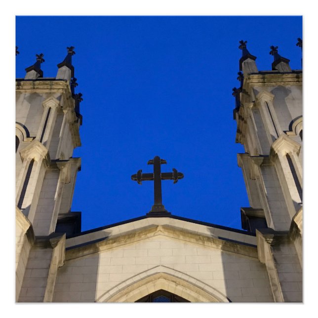 Deep blue cross poster (Devant)