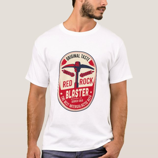 Deep Rock Galactic Red Rock Blaster Basic T-shirt (Devant)