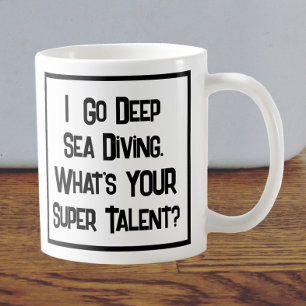 Deep Sea Diver Super Talent. Café Mug