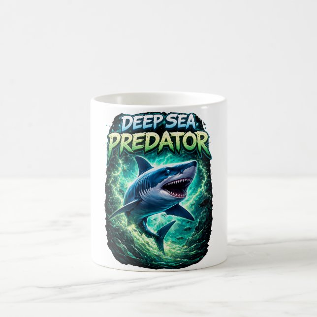 Deep sea predator shark coffee mug (Centre)