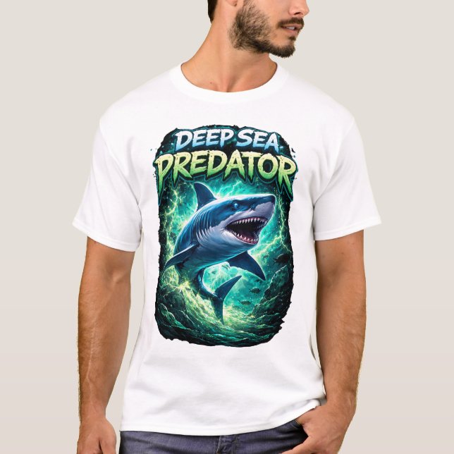 Deep sea predator shark T-Shirt (Devant)