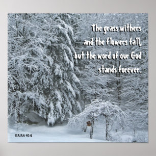 Deep Winter Christian Poster