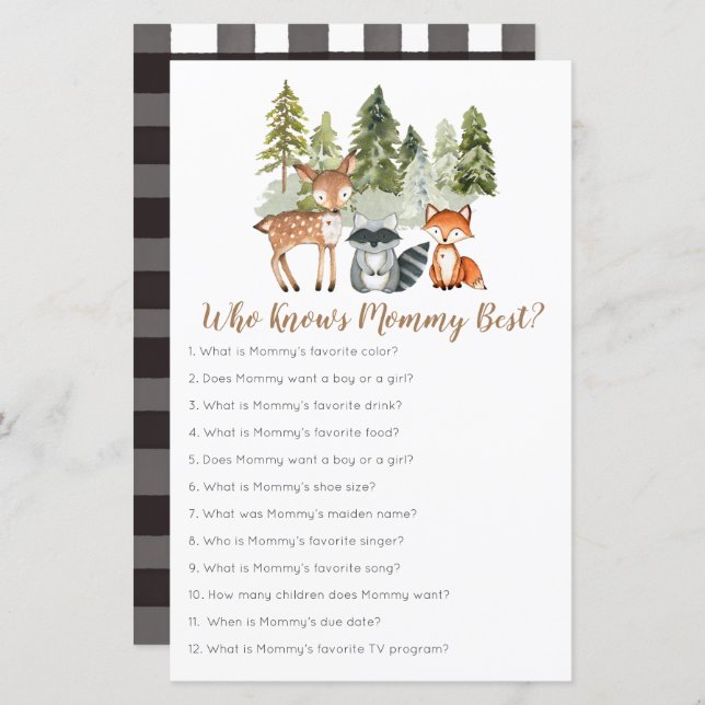 Deer animal aventure Camper Qui connaît maman meil (Devant / Derrière)