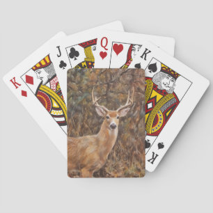 Deer Antlers Wild Art Poker Cartes de jeu