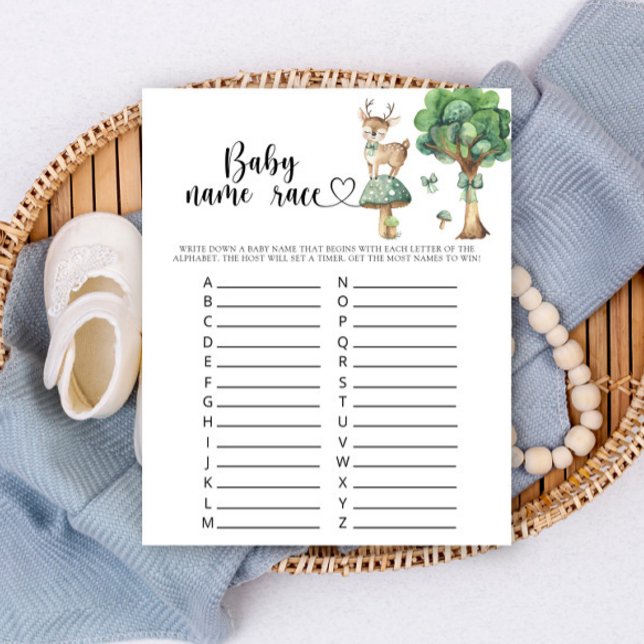 Deer baby shower Baby jeu de race (Créateur téléchargé)