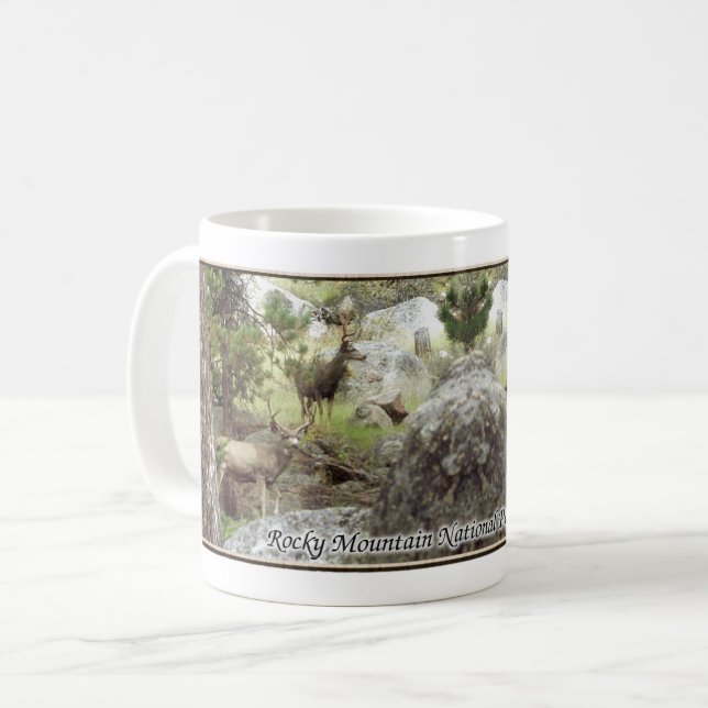 Deer In Rocky Mountain National Park mug (Devant gauche)