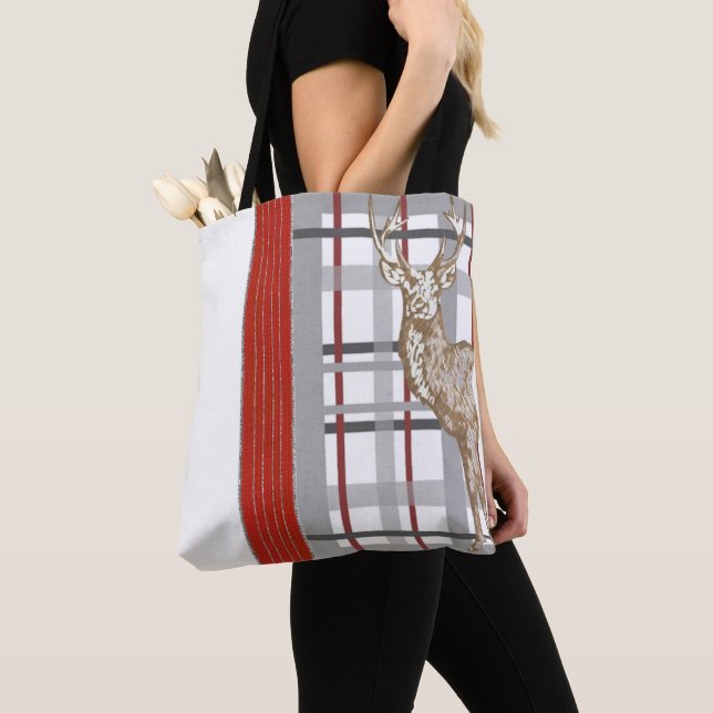 Deer Joyeux Noël Sacs fourre-tout femmes (De près)