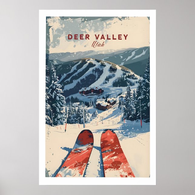 Deer Valley Ski Poster 1 (Devant)