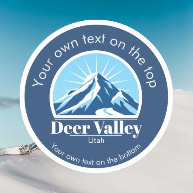 Deer Valley Utah ski area Vinyl Sticker (Créateur téléchargé)