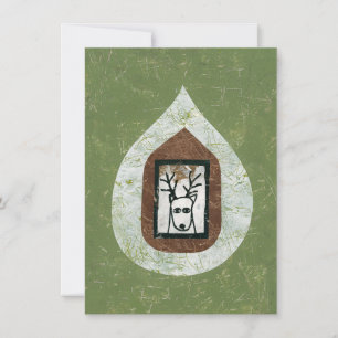 Deer Vous Attend Pour Quitter La Carte De Voeux