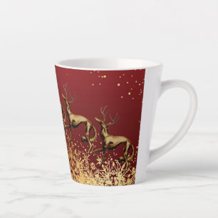 DeerZoi Burgandy . Tasse Gold Latte