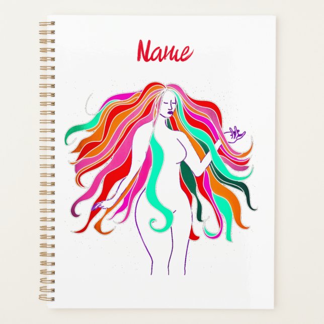 Déesse aux cheveux longs multicolores Thunder_Cove (Devant)