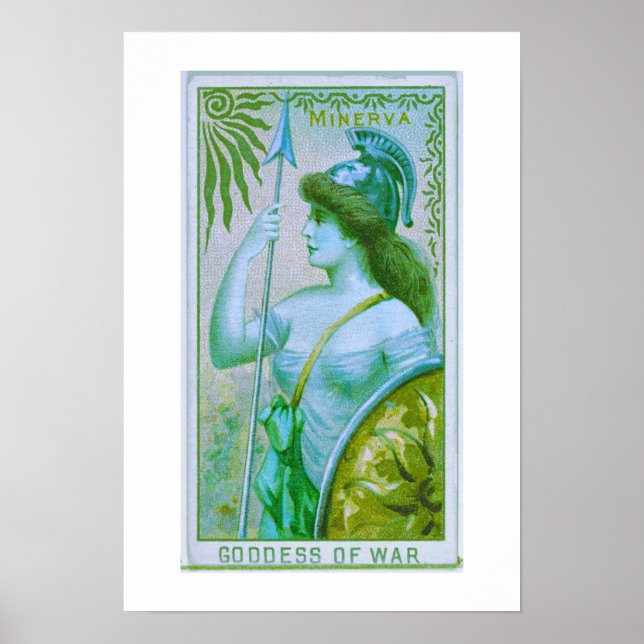 Déesse de la guerre, Minerva, Poster Imprimer (Devant)