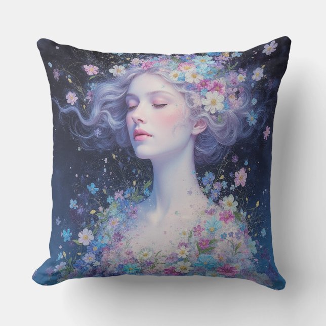 « Déesse de la Lumière – Coussin à jeter Dream Blo (Recto)