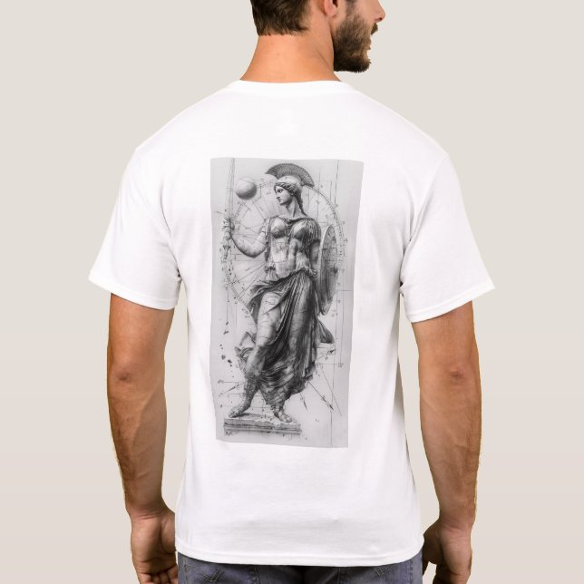 Déesse de la Sagesse Athena T-Shirt (Dos)
