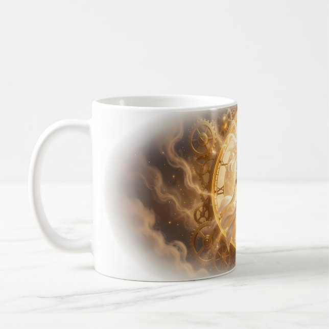 Déesse de l'Âge d'Or Mug à Cœur Brillant Horloge (Gauche)
