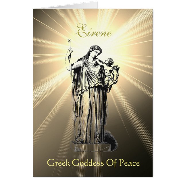 Déesse Eirene Déesse De La Paix Cartes De Voeux (Devant)