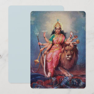Déesse indienne - Carte de voeux