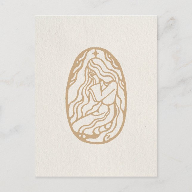 déesse intérieure 1 carte postale (Devant)