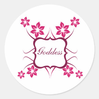 Déesse Stickers Floral, Magenta