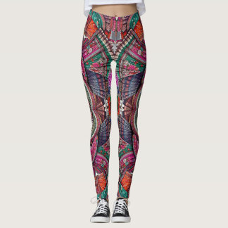 Déesse tribale de Boho Leggings inspirés par l'art