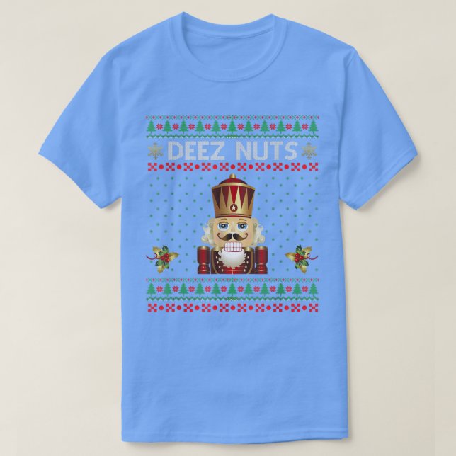 Deez Nuts Nutcracker Funny Ugly Christmas Sweat  (Design devant)