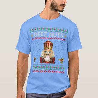 Deez Nuts Nutcracker Funny Ugly Christmas Sweat 