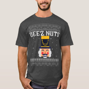 Deez Nuts Nutcracker Ugly Christmas Sweat Funny