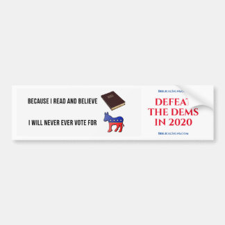 "Défaites les dems" Bumper Sticker
