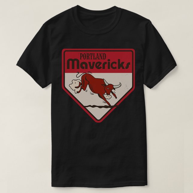 Défaut Portland Mavericks Baseball TShirt (Design devant)