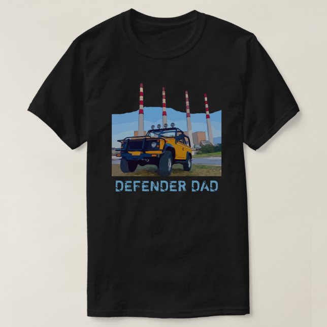 DÉFENDEUR PAPA T-shirt (Design devant)