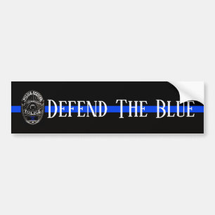 DÉFENDRE LE BLEUE POLICE BUMPER STICKER