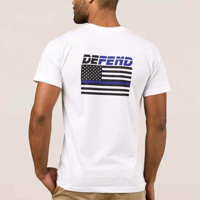 Défendre le T-shirt de la police (Dos)