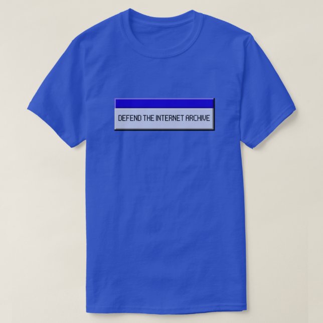 Défendre Le T-shirt Des Archives D'Internet (Design devant)