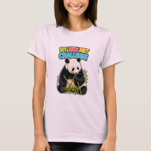 Défi de régime de panda drôle T-Shirt pour femmes