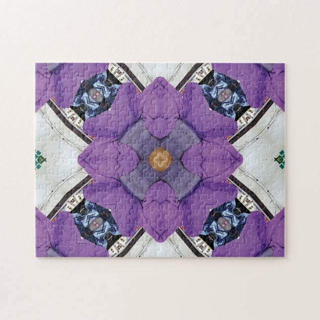 Défi unique Puzzle blanc violet (Horizontal)