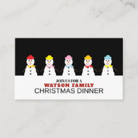 Défilé de bonhomme de neige, Invitation de billet