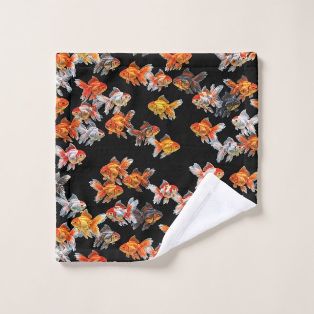 Défilé de poisson rouge (Gant de toilette)