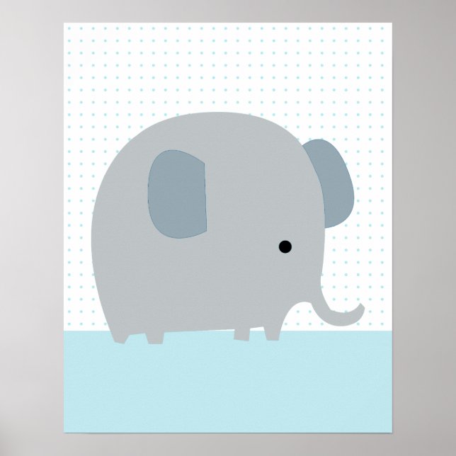 défilé des éléphants 2 Poster d'art (Devant)