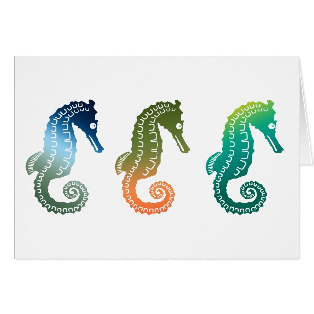Défilé des hippocampes tropicaux (Devant horizontal)