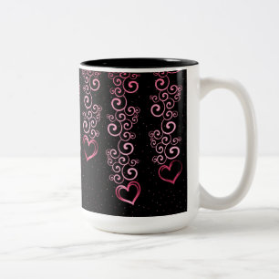 Défilement Coeurs de vigne Coeur Coeur Mug