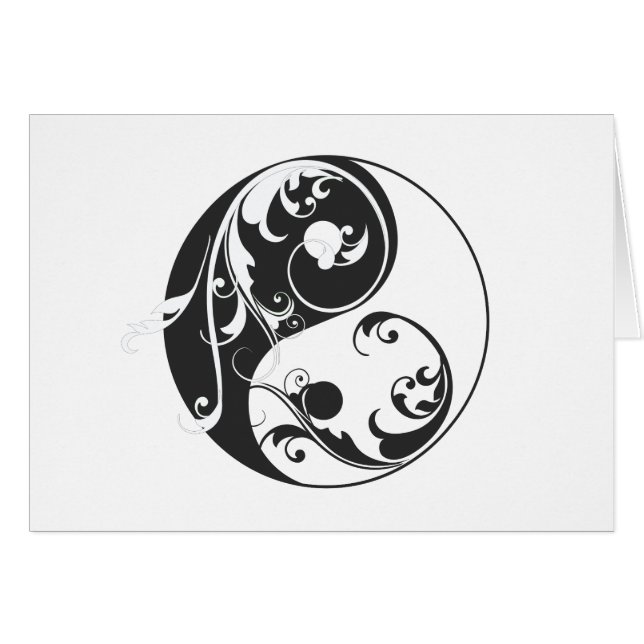 Défilement Yin & Yang (noir) (Devant horizontal)