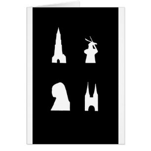 Défiler la silhouette sur le noir
