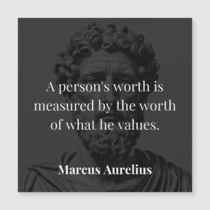 Définir une valeur : Marcus Aurelius sur les valeu