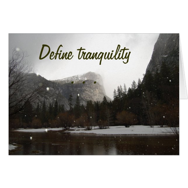 Définissez la tranquilité (Devant horizontal)