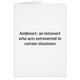Définition d'Ambivert