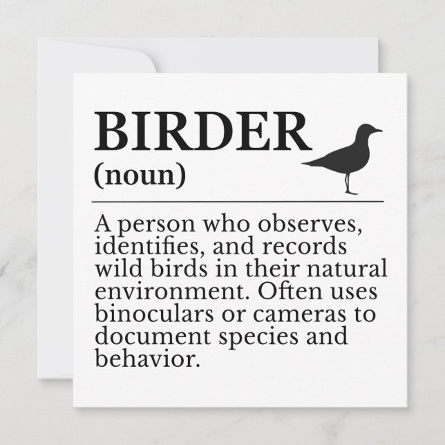 Définition de birder - observateur d'oiseaux sauva (Devant)