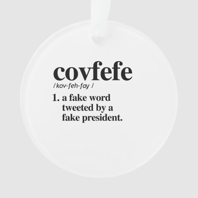 Définition de Covfefe - un faux mot (devant)